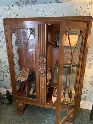 Vintage art deco - deco, glassfronted