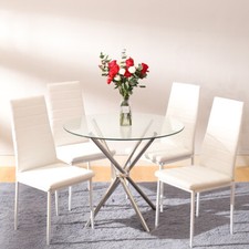 Round Dining Table Chairs Set