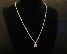 925 Sterling Silver Evil Eye Necklace With Dainty Satellite Chain