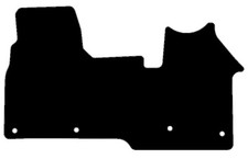 Fits Ford Transit Custom Manual Second Gen 2023 onwards Black Van Floor Mats