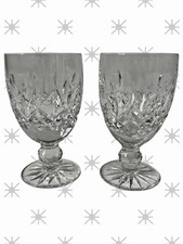 TYRONE CRYSTAL  CLARET WINE GLASSES  SET OF TWO
