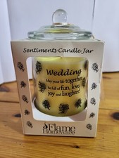 Wedding Candle from Flame Homeware. Sentiments Candle Jar
