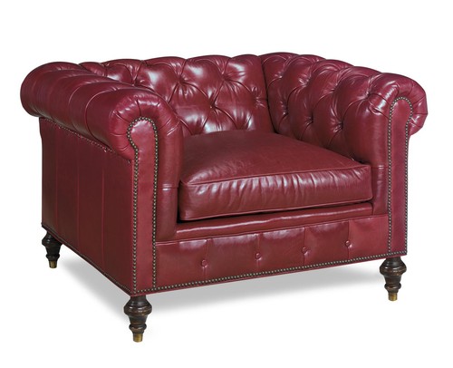 Chesterfield leather armchair - chesterfield,
