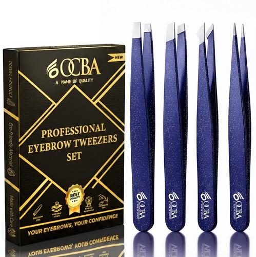 Eyebrow tweezers set - tweezers, stainless
