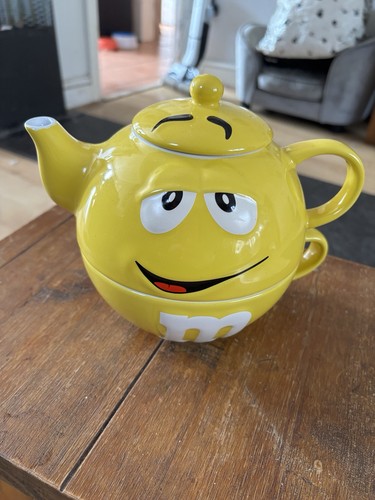Teapot cup one - m&m, yellow