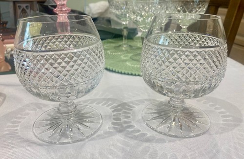 Pair waterford cut glass - of,