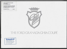 Ford Granada Ghia Coupe 3000 Mk1 1974 UK Market Sales Brochure