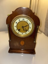 Edwardian approx 1900s Mantle Clock  immaculate with key 