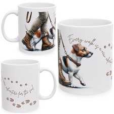 11oz Ceramic Jack Russell Terrier, Birthday Gift, Coffee Mug, Dog Walker Gift
