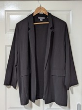 Primark Black Open Front Jacket Size 20