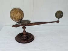 ANTIQUE 19th CENTURY TREEN TURNED ORRERY TELLURIAN By HOLBROOK & CO BEREA OHIO