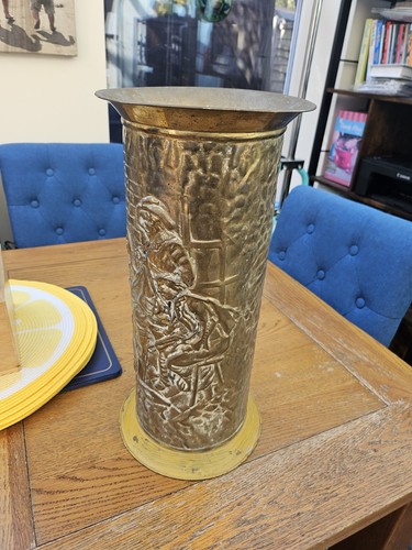 Antique brass umbrella - brass, /