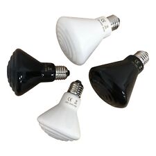 50-250w Reptile Ceramic Heat Emitter Bulb Cone Heater Vivarium Black Or White
