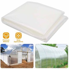 Heavy Duty Clear Polythene Sheeting 2x10m Plastic Film Garden Greenhouse Cover