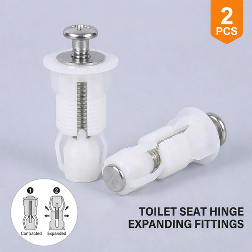 Toilet seat hinge bolts top - seat,