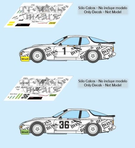 Decals porsche 924 gtr mans - 924,
