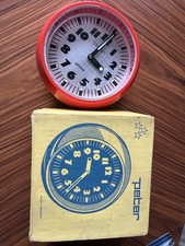 Vintage Peter Globe Alarm Clock, Mechanical,Made In Germany Old Stock Brand New