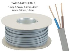Twin and Earth Electrical Cable 6242Y T&E Lights Sockets Cooker Shower Wire