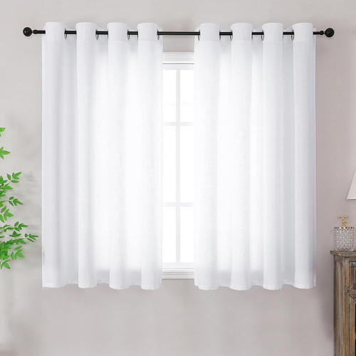 White curtains for windows - white,