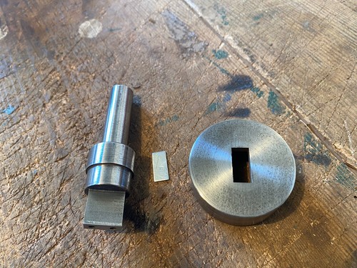 Fly press rectangular punch - rectangular, &