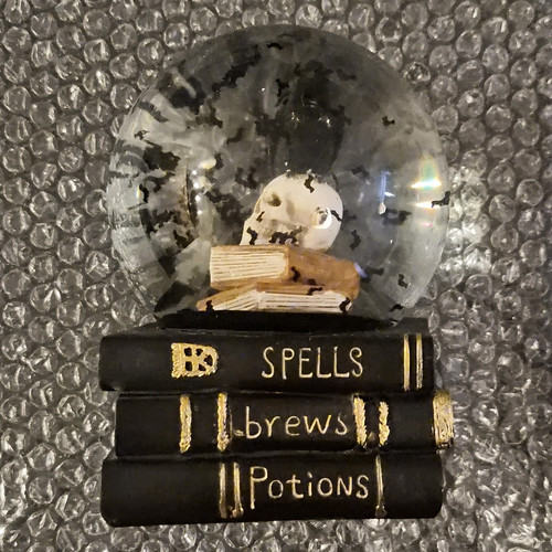 Gothic halloween snow globe - halloween,