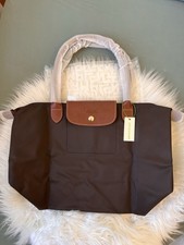 Longchamp Le Pliage Original Large Shoulder Bag Color -Ebony Brown New With Tags