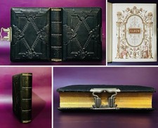 Antique Victorian Leather Cabinet Card Photo Album Photograph Picture Book CDV