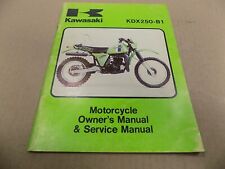 KAWASAKI ORIGINAL OWNER'S MANUAL & SERVICE MANUAL / 1981 KDX250 B1