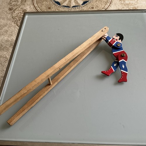 Vintage jumping jack wooden - vintage,