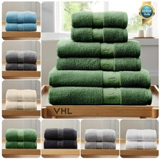 6 Piece Bamboo Towels Quick Dry Super Soft 2 Hand 2 Bath Towel 2 Sheets Bale Set
