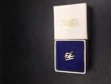 Vintage Rolles Royce Silver Pin Tie Tack With T-bar In Box