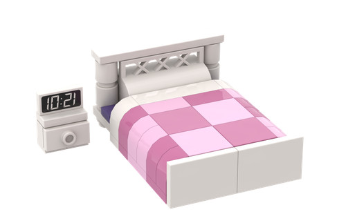 Double bed bedside table - double,
