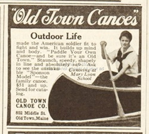 1919 old town canoe - 1919, maine