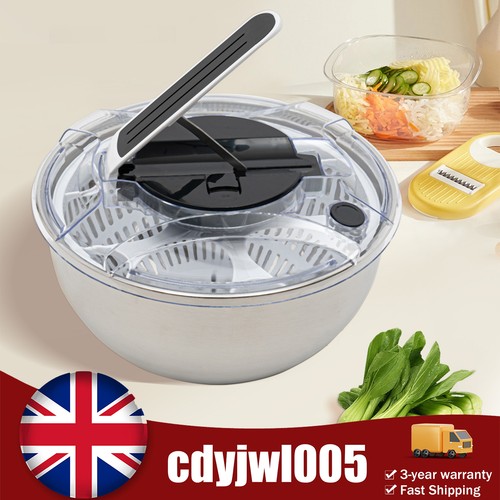 Stainless steel salad spinner - stainless,