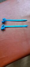 PAIR  OF LIGHT BLUE AYLMERI ANKLETS & JESSES FOR FALCONRY