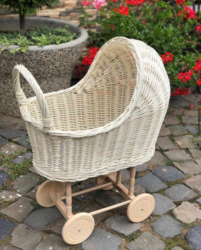 New natural wicker doll - new,