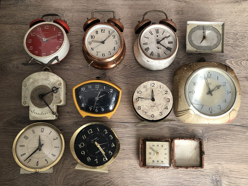Job lot antique - antique, clocks