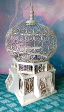 VINTAGE 1970S GENUINE TUNISIAN BIRDCAGE. OPENING DOOR AND SWING