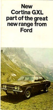 Ford Cortina GXL Saloon Mk3 1970-1971 UK Market Small Format Foldout Brochure
