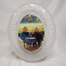 Vintage Frame Heavy SOGA Japan Oval 8.5"W x 10"H Clear/Frosted 2#3oz Floral