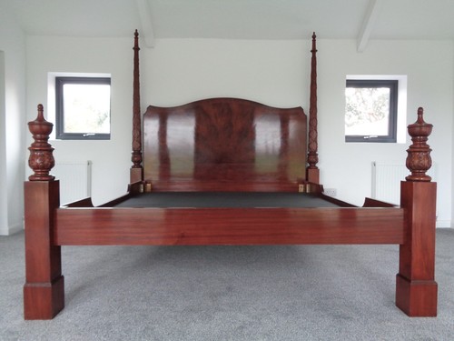 Antique style four poster bed - antique,