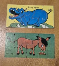 2 X Vintage Wooden Childrens