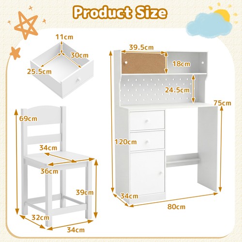 Kids desk and - desk, set