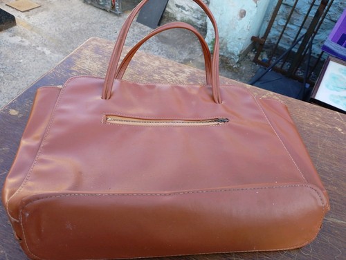 Brown leather bag vintage - brown,