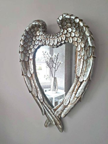 Small heart ornate mirror - small,