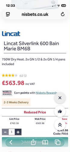 Lincat silver link 600 - , bain