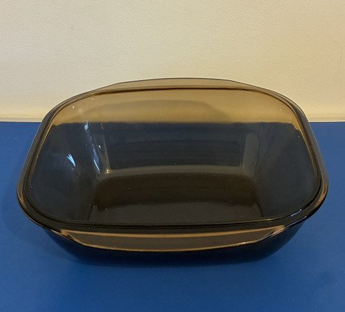 Pyrex brown glass - glass, rectangular