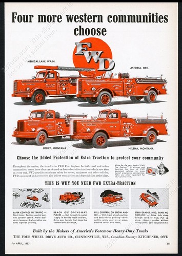 1953 fwd fire truck medical - 1953,