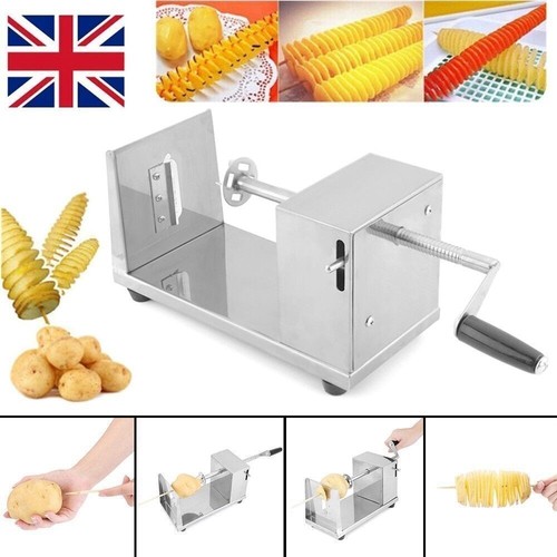 Spiral potato slicer chipper - potato,