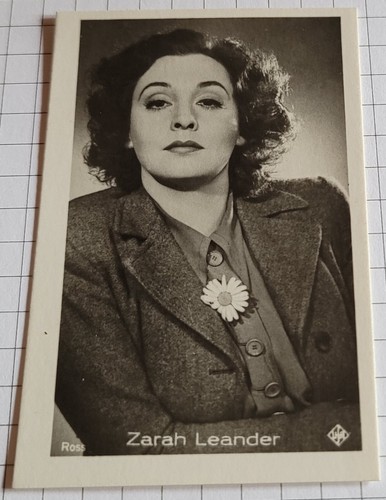 Actress zarah leander - zarah, |
